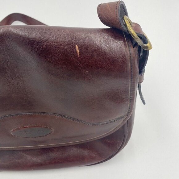 OROTON Australian Handmade Tobacco Brown Handbag Shoulder Strap - Picture 3 of 7